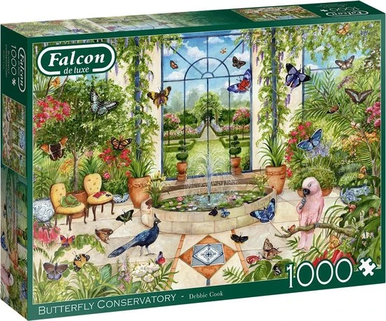 Jumbo Falcon Puzzel Butterfly Conservatory - Legpuzzel - 1000 Stukjes