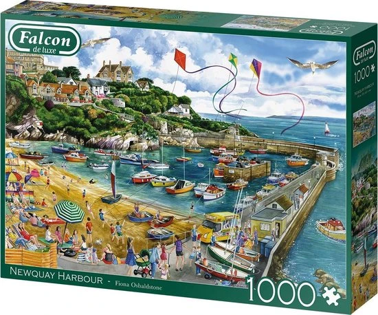 Falcon Puzzel Newquay Harbour - Legpuzzel - 1000 Stukjes - Afbeelding 3