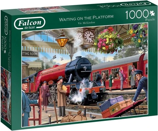 Falcon Puzzel Waiting On The Platform - Legpuzzel - 1000 Stukjes