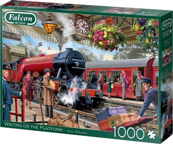 Falcon Puzzel Waiting On The Platform - Legpuzzel - 1000 Stukjes - Afbeelding 8