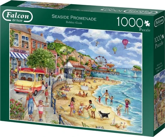 Falcon Puzzel Seaside Promenade - Legpuzzel - 1000 Stukjes - Afbeelding 2