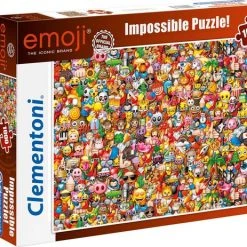 Clementoni - Impossible Legpuzzel - Emoji - 1000 Stukjes, Puzzel Volwassenen
