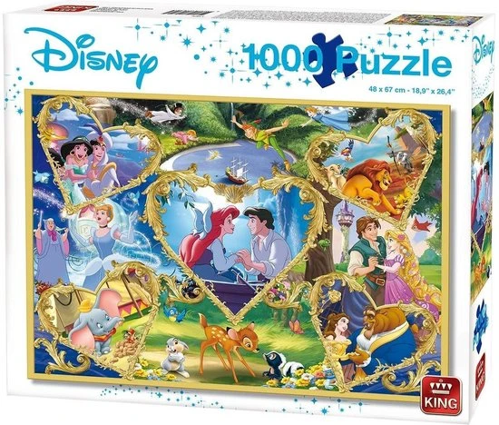 King Legpuzzel Disney Movie Magic Junior 1000 Stukjes