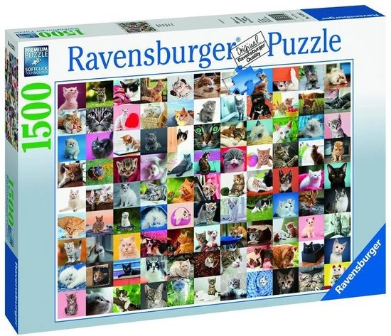 Ravensburger Puzzel 99 Katten - 1500 Stukjes - Afbeelding 5