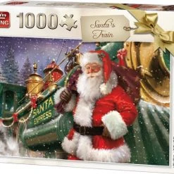 King Puzzel 1000 Stukjes (68 X 49 Cm) - Kerstman - Legpuzzel Kerst