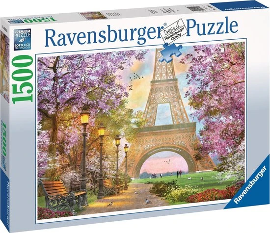 Ravensburger Puzzel Verliefd In Parijs - Legpuzzel - 1500 Stukjes - Afbeelding 4