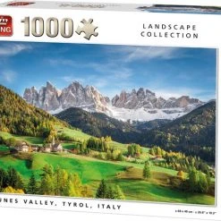 King Puzzel 1000 Stukjes (68 X 49 Cm) - Vallei In Tirol - Legpuzzel Landschap - Volwassenen