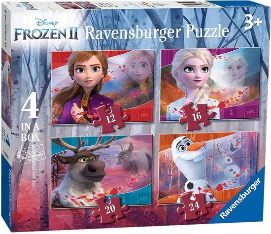 Ravensburger Disney Frozen 2 4in1box Puzzel - 12+16+20+24 Stukjes - Kinderpuzzel - Afbeelding 8