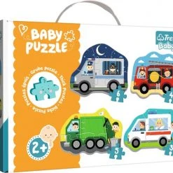 Trefl Voertuigen 4-in-1 Puzzel - 3/4/5/6 Stukjes