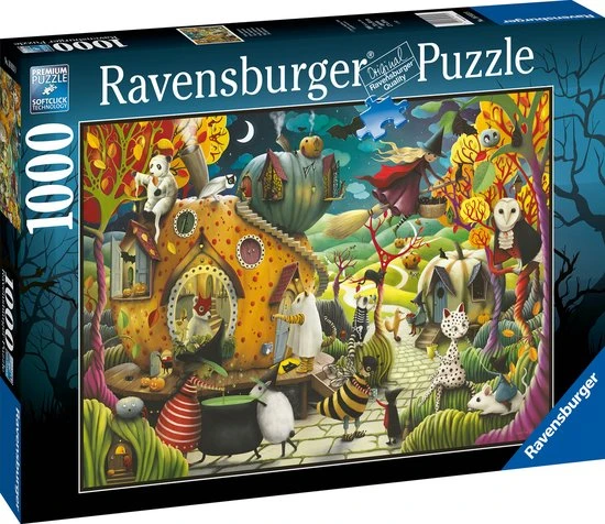 Ravensburger Puzzel Happy Halloween - Legpuzzel - 1000 Stukjes - Afbeelding 4