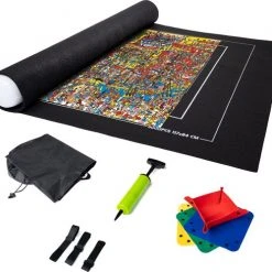 LightedLifestyle Puzzelmat 3000 Voor Legpuzzel - Puzzelbord Ruimte Voor 500 T/m 3000 Stukjes - Puzzelmap - Luxe Portapuzzle - Puzzel Opbergsysteem - Puzzelkoffer - 100x140 Cm