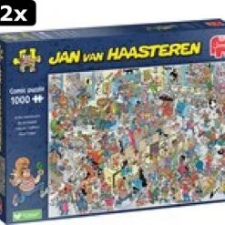 2x Jan Van Haasteren Bij De Kapper 1000 Stukjes - Legpuzzel