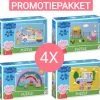 Dodo Toys PROMOTIEPAKKET - 4 X Peppa Pig Puzzel - 30 Stukjes - 20x27 Cm - Peppa Pig Speelgoed 3+ - Kinderpuzzel 3 Jaar