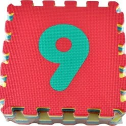 Merkloos Puzzelmat - 10-Delige Speelmat - Foam Cijfer Puzzelmat - DisQounts