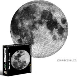 Pinshidai Ronde Puzzel - 1000 Stukjes - Maan - 65x65cm - Volwassenen
