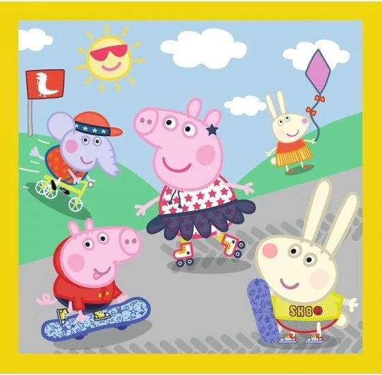 Trefl Peppa Pig 3-in-1 Puzzel - 20/36/50 Stukjes - Afbeelding 2