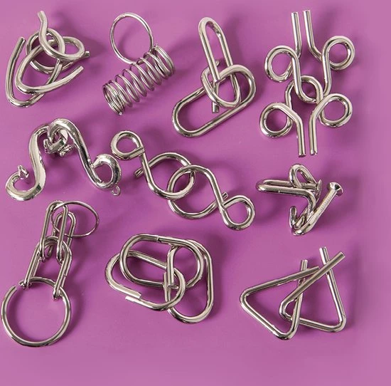 Eureka - Eureka! 10 Metalen Puzzels Paarse Editie - Afbeelding 7