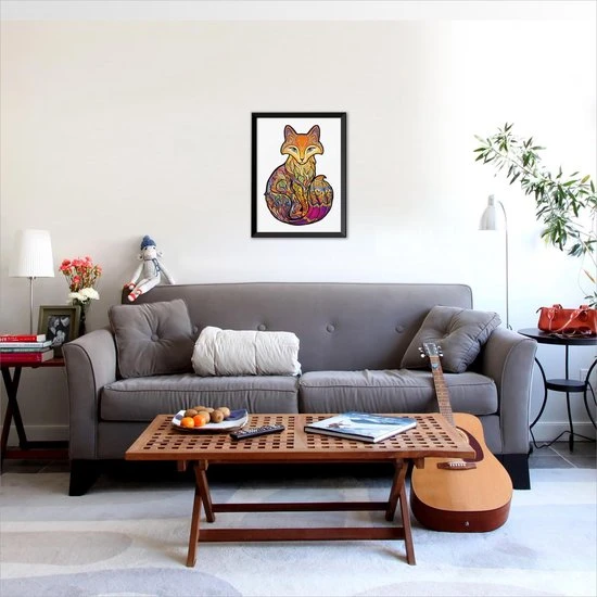 ACROPAQ Houten Puzzel Vos - 200 Stukjes, A3 Formaat 420 X 297 Mm, Puzzel Voor Kinderen En Volwassenen - Afbeelding 7