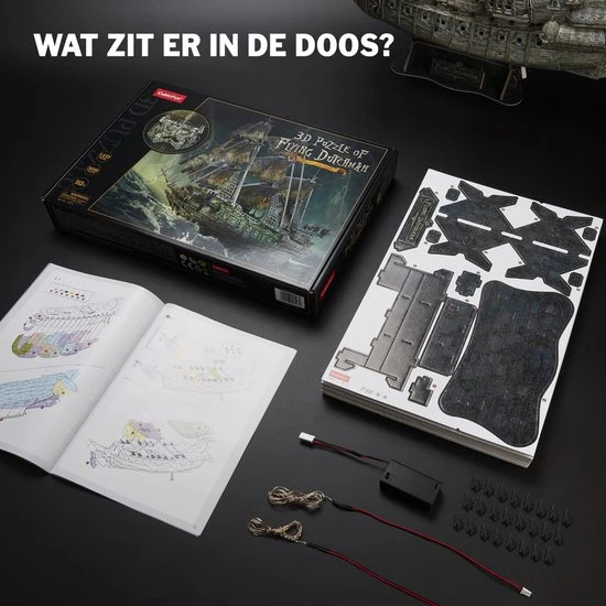 CubicFun De Vliegende Hollander - 3D Puzzel - Pirates Of The Caribbean Boot - Afbeelding 3