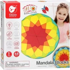 Classic World KLASSIEKE WERELD Montessori Puzzel Moza Ek Tangram Patronen Vormen En Kleuren