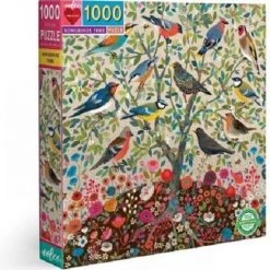 EeBoo - Puzzle 1000 Pcs - Songbirds Tree (EPZTSBD)