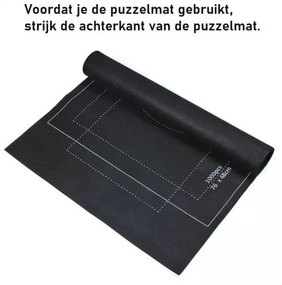 PLAY-IT PLAY IT Puzzelmat XXL 3000 Stuks Oprolbaar - Inclusief Opbergtas, Pomp & Puzzel Bakjes - Afbeelding 6