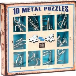 Eureka Metal Puzzle Set - 10 Metal Puzzles Set Blue (only Available In Display 52473355)