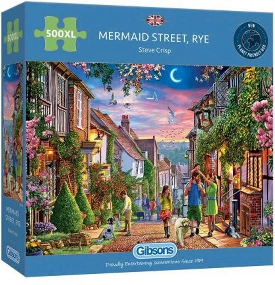 XL Legpuzzel Gibsons - Mermaid Street - 500 Extra Grote Stukjes