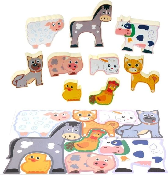 Playgo Puzzel Boerderijdieren - Afbeelding 2