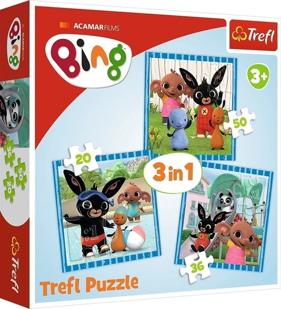 Trefl Bing 3-in-1 Puzzel - 20/36/50 Stukjes