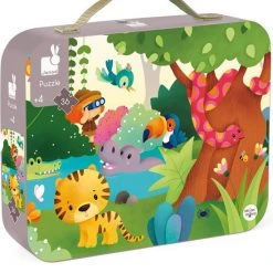 Janod Puzzel - Panorama Jungle Met Poster