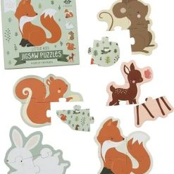 Eerste Puzzel: Bosvriendjes - Peuter - Kleuter - 5 Stuks - A Little Lovely Company