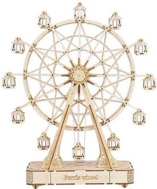 Robotime 3d-puzzel Reuzenrad 33,8 Cm Hout Naturel 232-delig