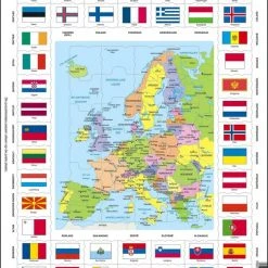 Larsen Legpuzzel Maxi Europa - 70 Stukjes