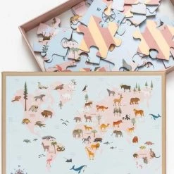 Vissevasse Wereldkaart Dier - Puzzel 42