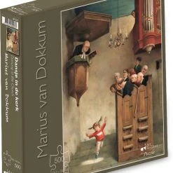 Art Revisited Marius Van Dokkum - Dansje In De Kerk - Puzzel 500 Stukjes