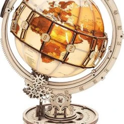 ROCR Houten Puzzels Lichtgevende Globe 3D Model Kits Om Te Bouwen Voor Volwassenen Hersenen Teaser Puzzels Bithday